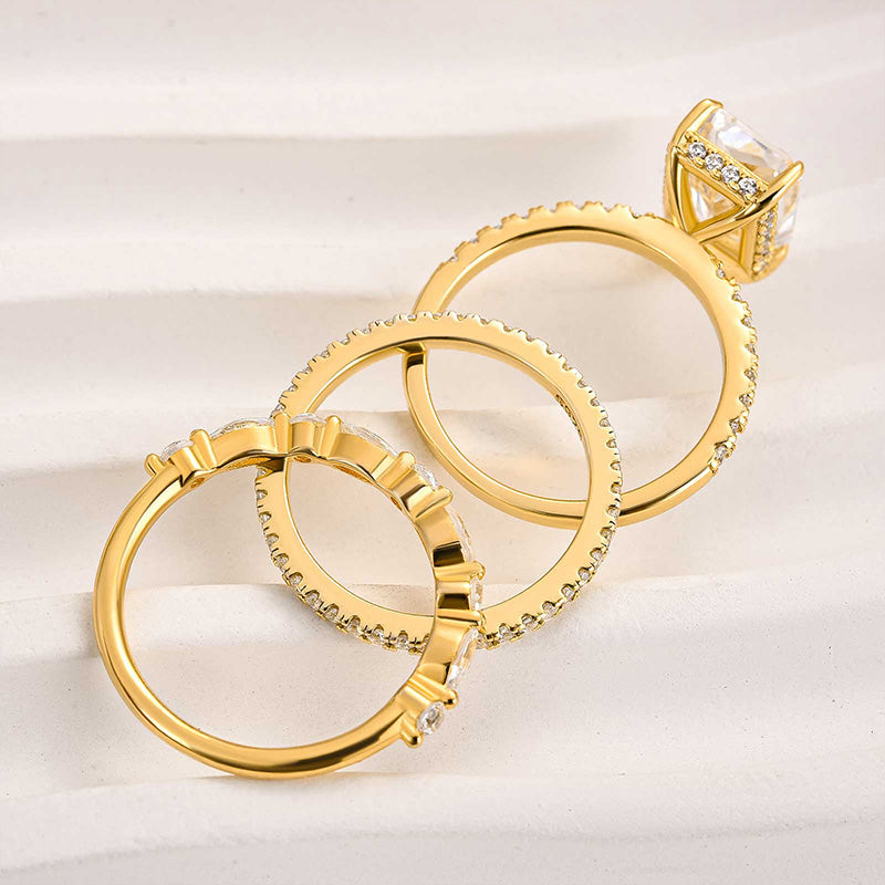 Timeless Jaily 3-Piece Gold Wedding Ring Set