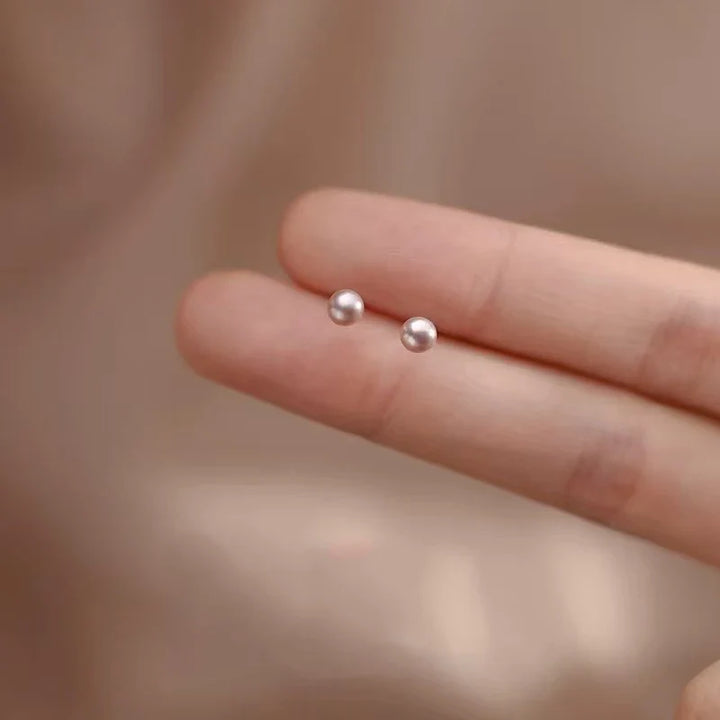 Elegant 14K Gold Freshwater Pearl Stud Earrings