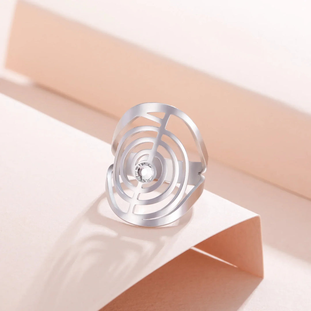 Spiral Gem Ring