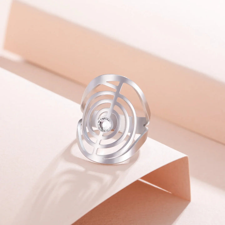Spiral Gem Ring