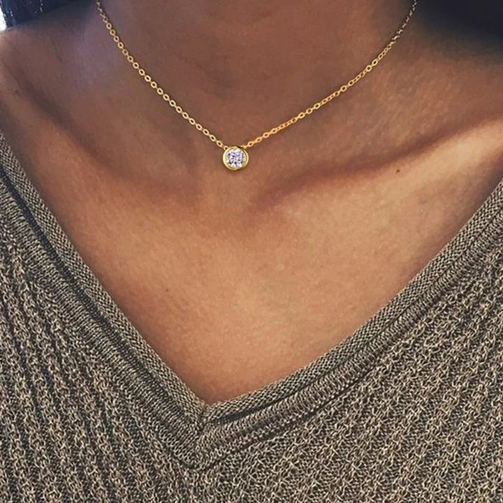 Exclusive Colorful Birthstone Stainless Steel Necklace