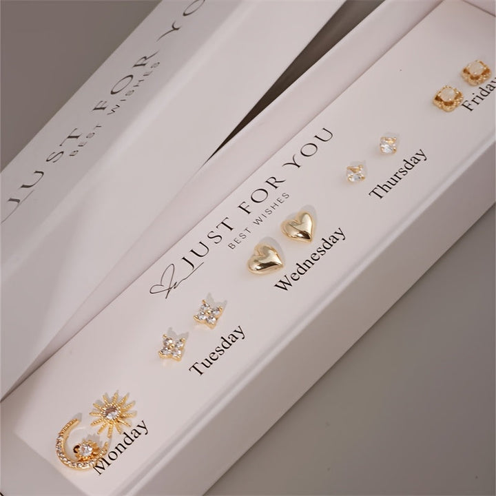 Elegant 18k Gold Earring gift box