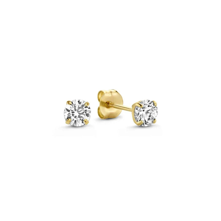 Elegant Larmes de Lune Gold Stone Earrings Set